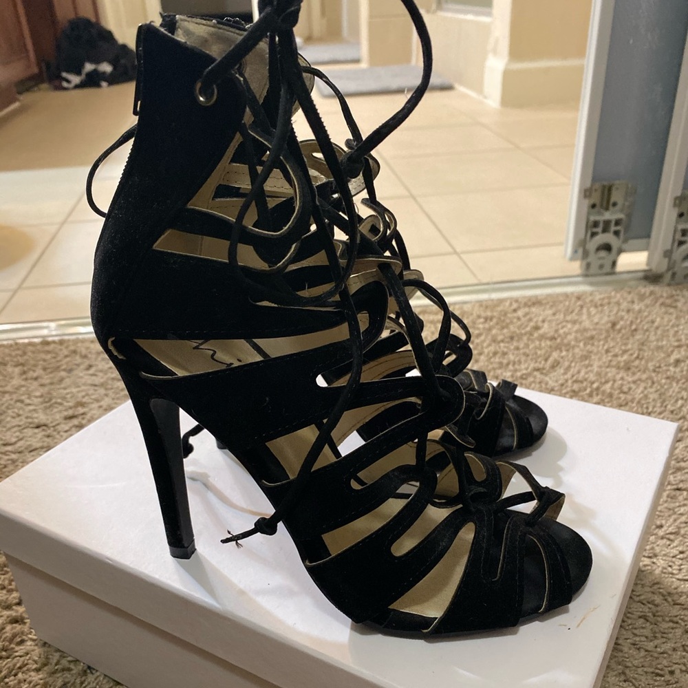 Kim K inspired black heels